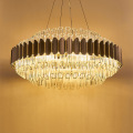 LEDER Crystal Rectangle Chandelier Rama