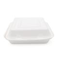 1000ml Bio Degradable 2 Compartment Food Containers 2 Compartment Lunch Box Sugarcane Container With Lid 2 Compartment Bento Box