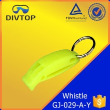 Logo Printed Cheap Plastic Turbo Referee Whistle With Lanyard