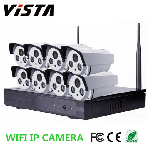 8CH Outdoor Waterproof 960P P2P IP Camera Wifi NVR Kit