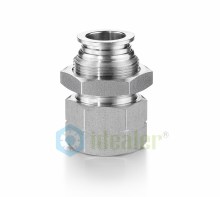 Stainless Steel Push To Connect Fittings Bulkhead