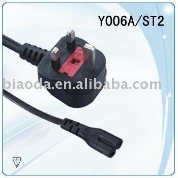 BS Plug UL power cord England Y006A/ST2