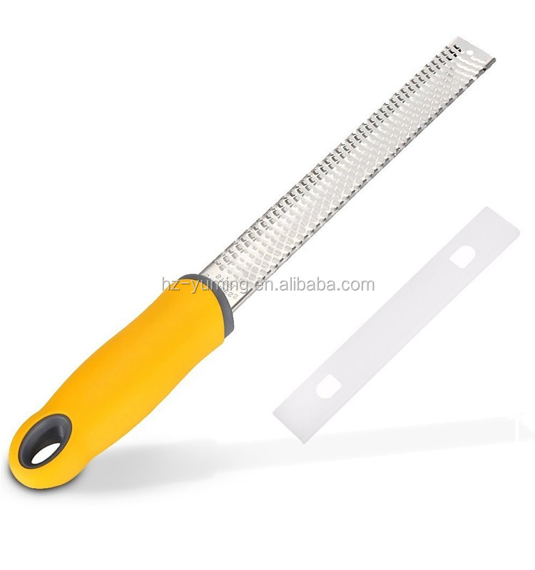 Hot Sale Handheld Kitchen Stainless Steel lemon zester with Cheese Grater Citrus Graters