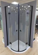 Quadrant sink hinge shower enclosure