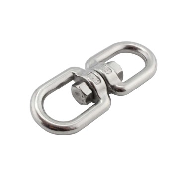 Stainless Steel 316 Double Ended Swivel Eye Hook Swivel Snap Shackle Rigging