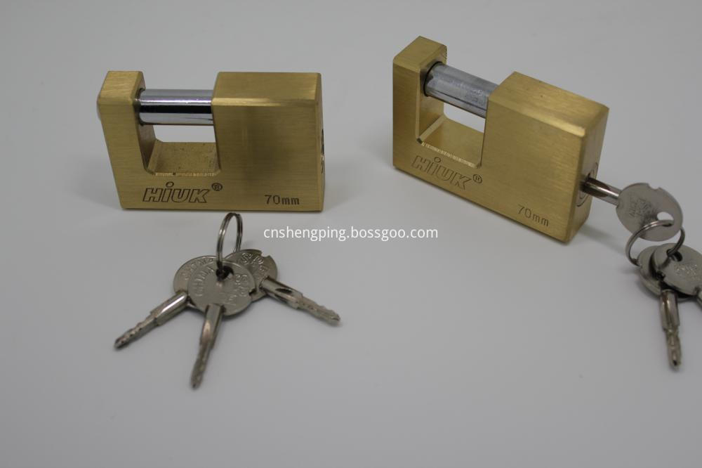 Brass Rectangle Padlock