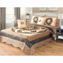 5-piece Bedcover Set, Made of 100% Polyester, 240 x 260cm Bedcover Size
