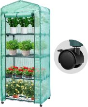 Dandelion Mini 4-Tier Portable Greenhouse with Wheels