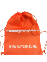 China professional supplier silkscreen printing non woven drawstring gym bag