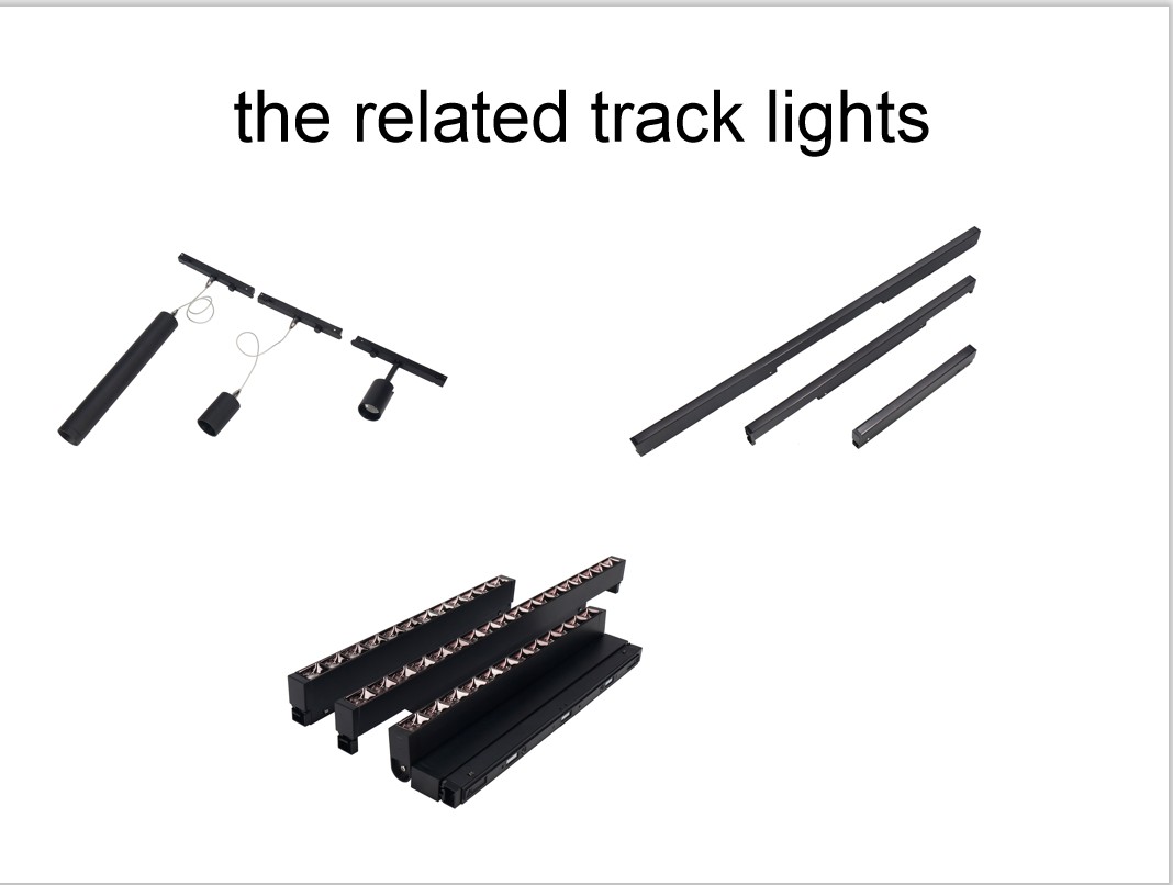 2 wires 3 wires 4 wires single phase 2 phases COB LED magnet lamp track rail gu10 spot light aluminum track rail system