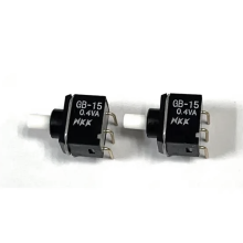 NKK GB-15AH Horizontal Bent Foot Gold-Plated Button Reset Switch