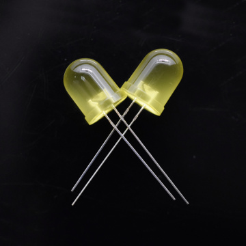 10mm Ultra-high Brightness Yellow LED 60 Degree