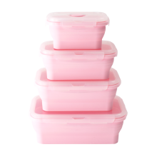 Colorful Silicone Food Storage Lunch Boxes for Home