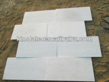 Natural Stone Top Quality White Quartzite Floor Tile Flamed Quartzite Brick
