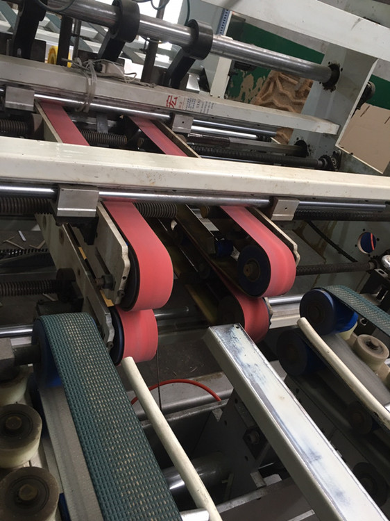 Red running belt for automatic glue machine