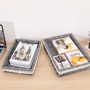 Desktop Paper Rope Woven Storage Box