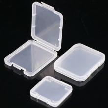 PP Plastic Multipurpose Slim Pocket Case Single Shatter Container Protective Box Slim Clear Concentrate Container SD Card Case