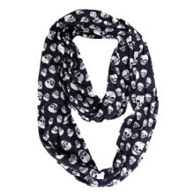 Eternity scarf with skull printing