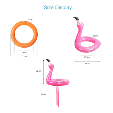 Eastommy Urlaub Flamingo Inflatable Ring Toss Game