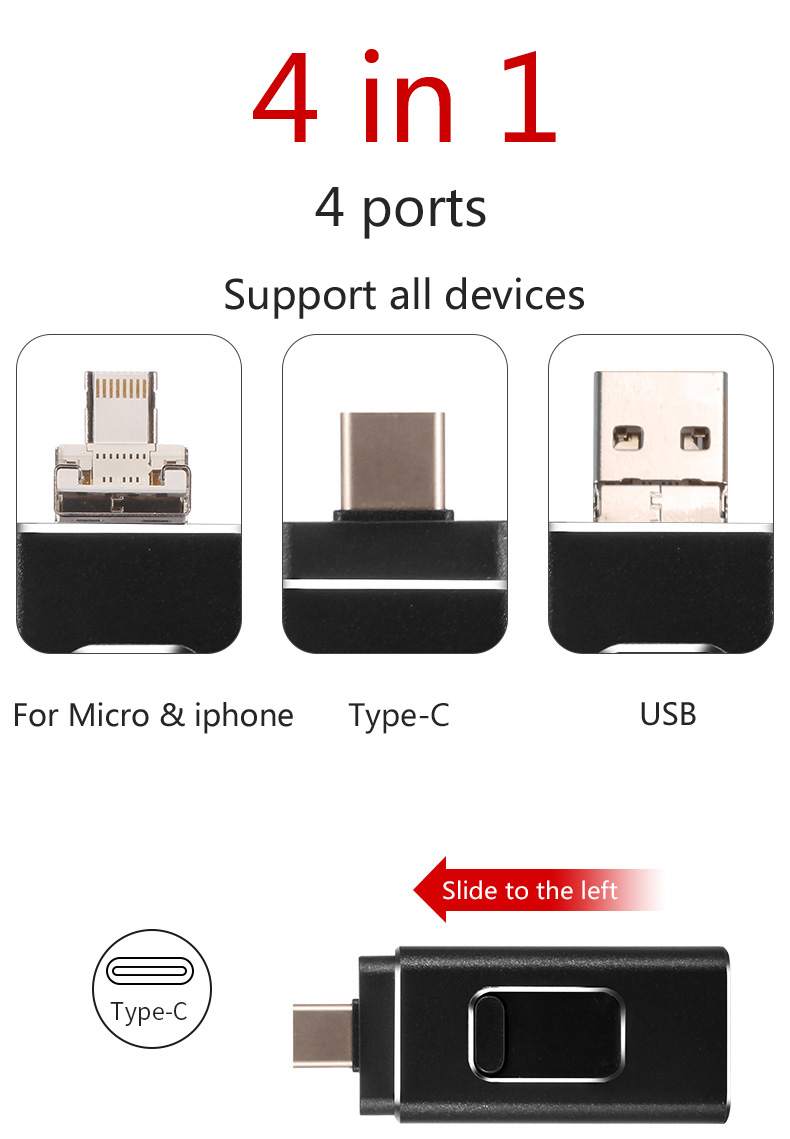 New 4 in 1 OTG USB Flash Drive