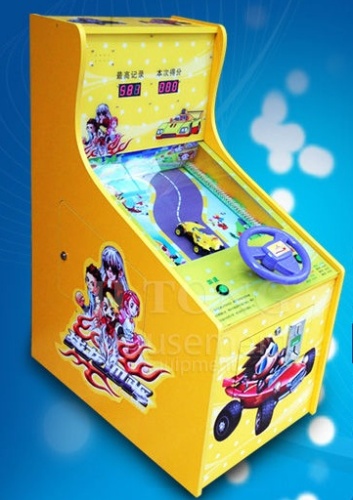 Children Racing Car Coin Operated Game Machine