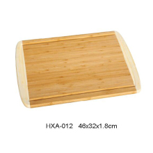 Eco-friendly bamboo cutting board with drip groove