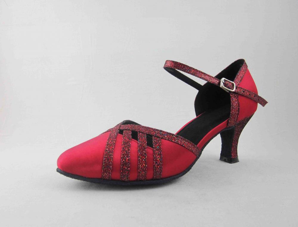 Girls Red Ballroom Shoes In