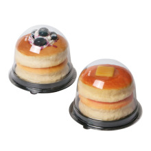 Round domes transparent clear plastic cupcake box