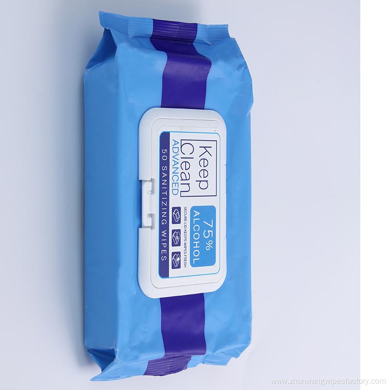 Custom Non-woven Alcohol Disinfectant Cleaning Wet Wipes