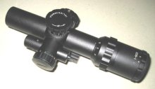 Tactical 1-6x22 Side Wheel Illuminated Optical Rifle Scope with side mounted red laser/ red dot rifle scope