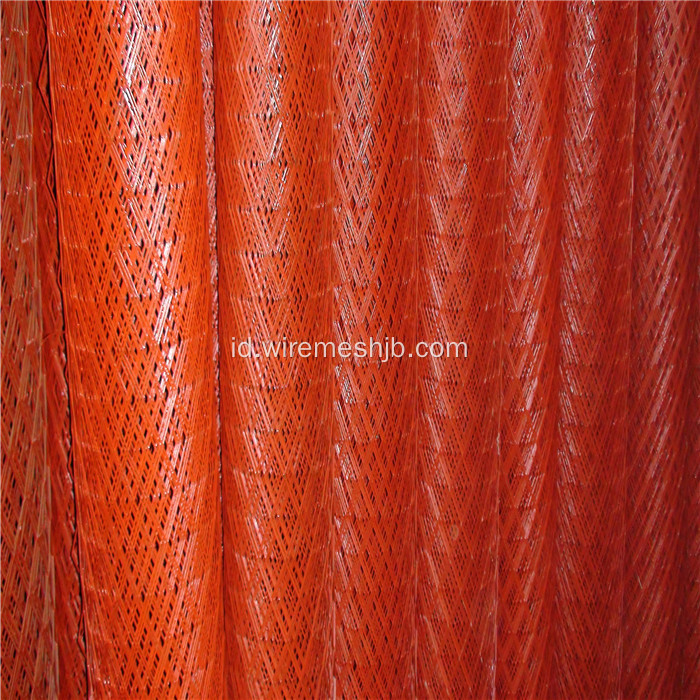 1.2mm Tebal Merah Mesh Logam Diperluas