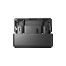 Wireless audio recording receiver for DJI Mic 250m Transmission Range Dual-Channel Recording 14 Hours Onboard Memory Portable