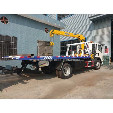 SINOTRUCK HOWO Flatbed Truck With 3.2T XCMG Crane