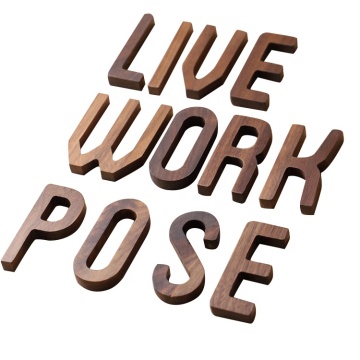 3D Decorative Letters in wood