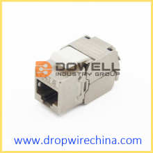 Mini Shielded Cat 6A Toolless Keystone jack