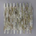 Mosaic Tan Glass Lobby Decorative Luxury Round Tiles