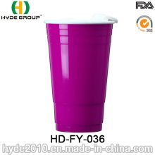 Double Wall Plastic Party Red Solo Cup with Lid