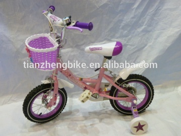 kid bike for girls with caliper basket