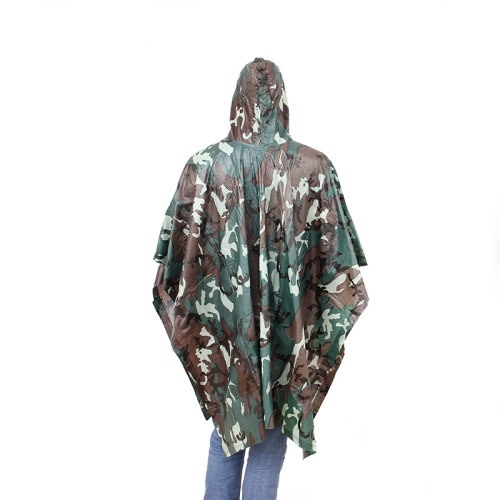 Tarnmantel Farbe PVC Regen Poncho