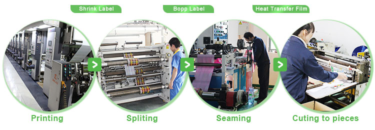 Professional Labels Manufacturer Hot Melt Glue Bopp Label/Pearlized Film Label By Roll For Water Bottle