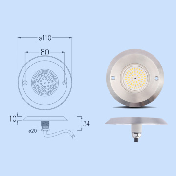 Oem odm desain lampu kolam renang slim 10mm