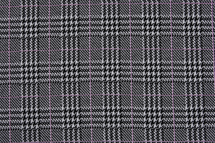 Winter textile materials square pattern jacket plain weave polyester fabric