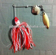 Red haad white body lead Spinner Bait