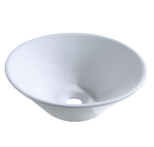 White Ceramic Bathroom Vessel Sink Round Bowl Lavatory Vanity Basin