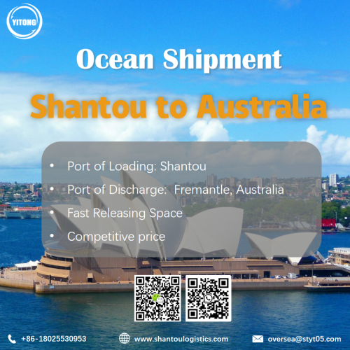 Sea Freight from Shantou to Fremantle