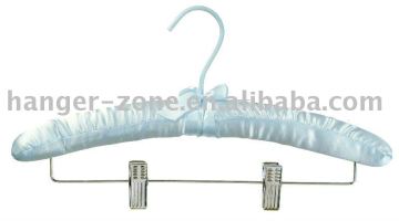 Unique satin padded clothes hanger