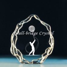 Laser engraved Crystal iceberg award