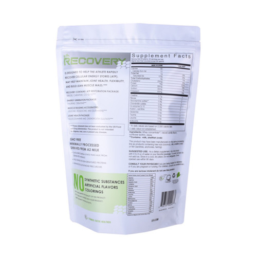 Pochette biodégradable compostable de poudre de protéine de lactosérum Pla