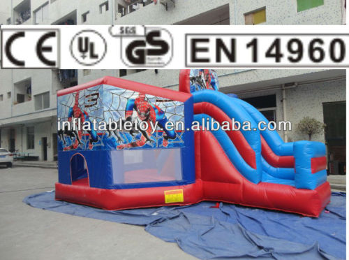 popular inflatable spiderman jumping boucy castle