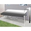 RV Retractable Manual Trailer Patio Black Fade